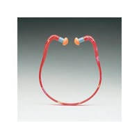 Honeywell QB3HYG Howard Leight QB3HYG Red and Orange Foam Multi Position Semi-Aural Banded Earplugs